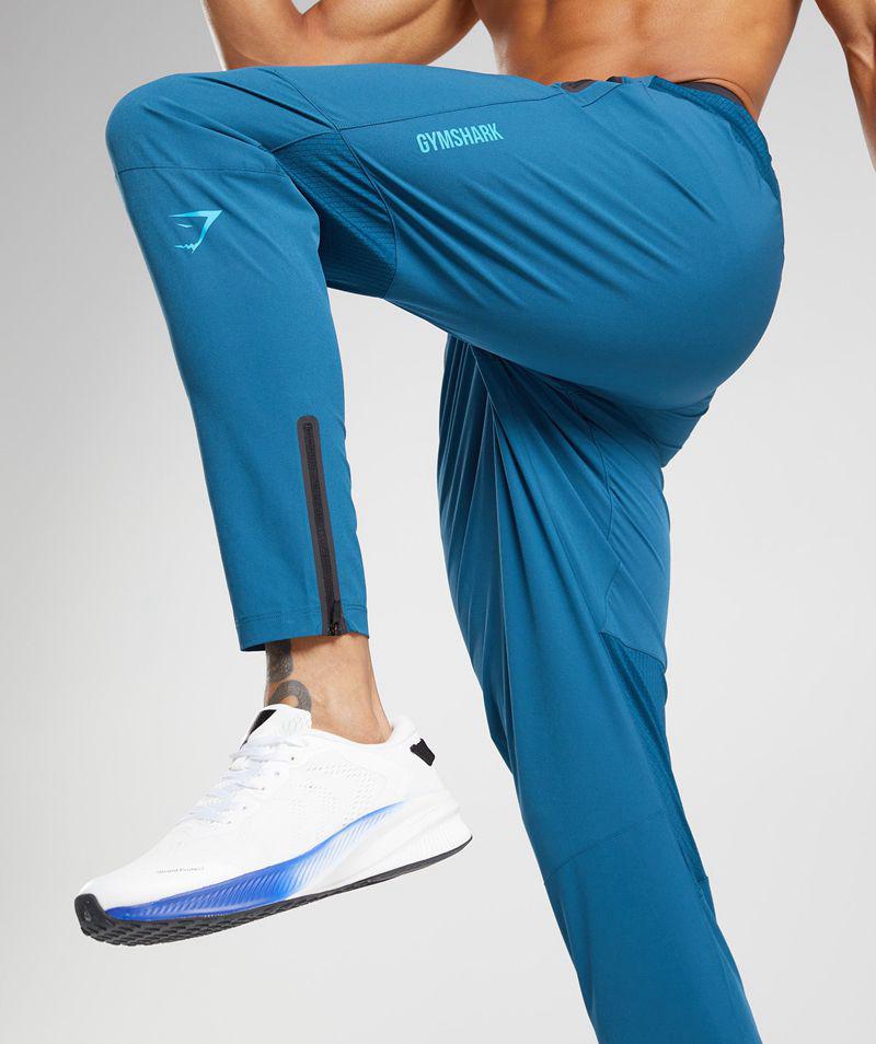 Gymshark Hybrid Woven Jogger Nadrág Férfi Kék  Hungary |  KTCXO-0652