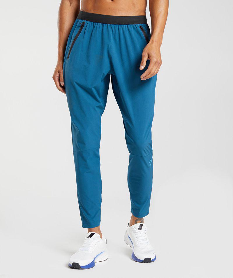 Gymshark Hybrid Woven Jogger Nadrág Férfi Kék  Hungary |  KTCXO-0652