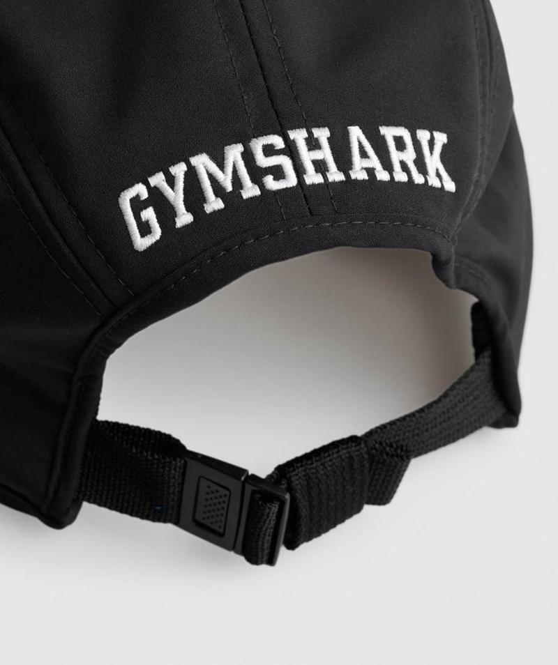 Gymshark Lapos Peak Sapkák Accessories Fekete  Hungary |  YUKDF-4201