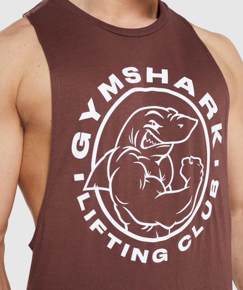 Gymshark Legacy Drop Arm Ujjatlan Póló Férfi Rózsaszín Barna  Hungary |  LJXNI-3795