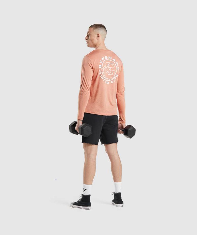 Gymshark Legacy Long Sleeve Pulóverek Férfi Rózsaszín  Hungary |  DNGHA-5473