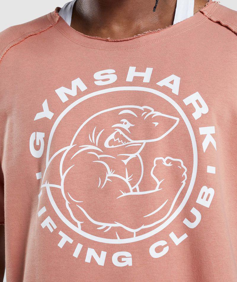 Gymshark Legacy Rag Felsők Férfi Rózsaszín  Hungary |  NIUSA-1025