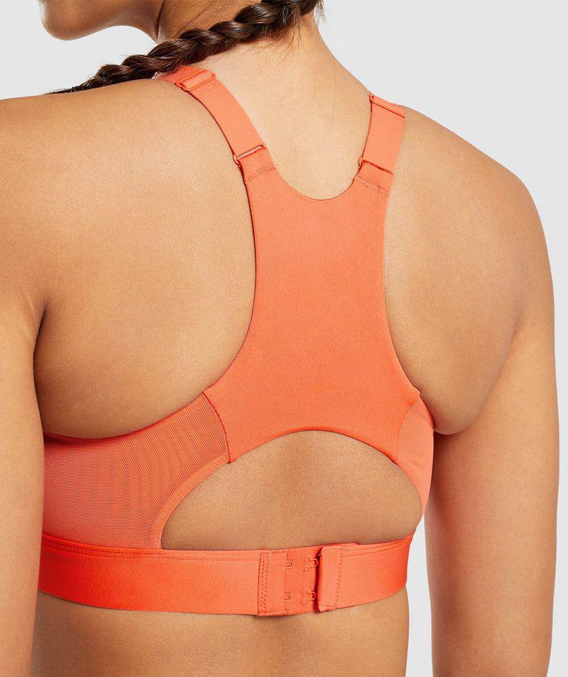 Gymshark Mesh Neckline 2.0 Sportmelltartó Női Narancssárga  Hungary |  BZURY-7986