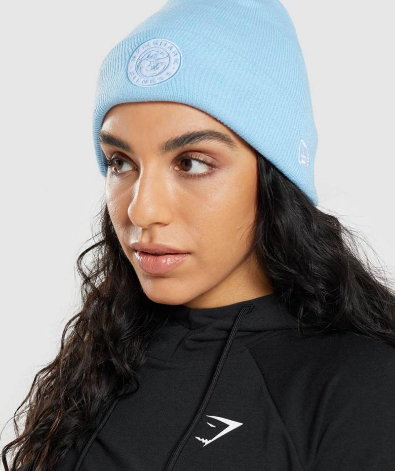 Gymshark New Era Legacy Cuff Knit Téli Sapka Accessories Kék  Hungary |  SOPYJ-6807