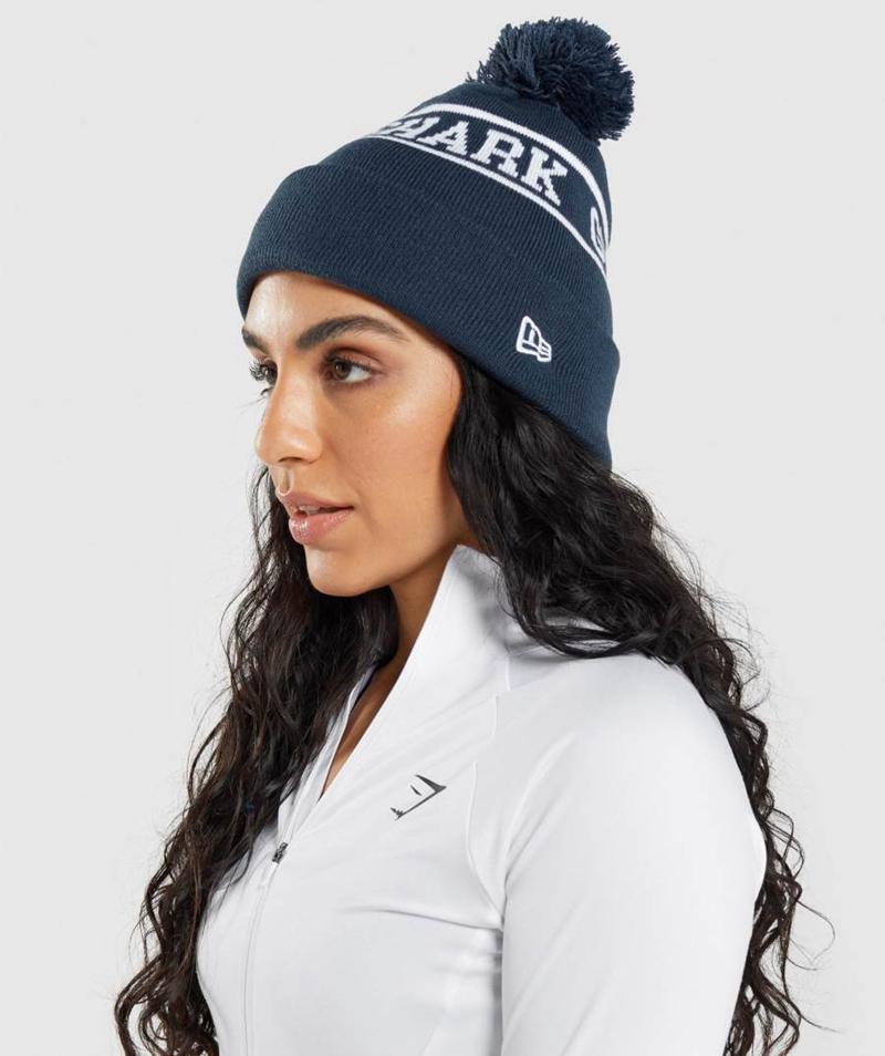 Gymshark New Era Tab Téli Sapka Accessories Kék  Hungary |  HWFCL-9425