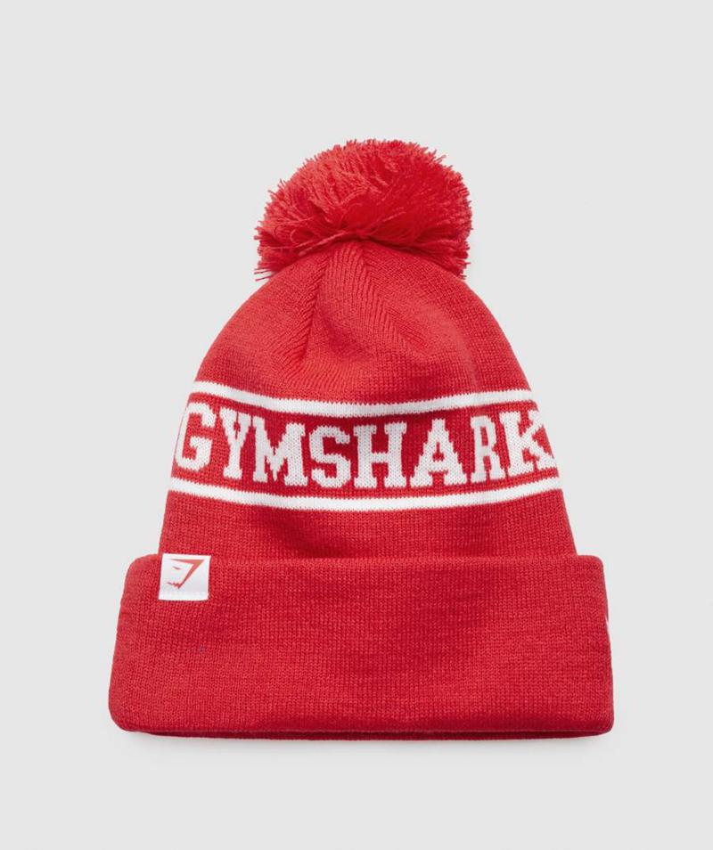 Gymshark New Era Tab Téli Sapka Accessories Piros  Hungary |  TZCYB-7124