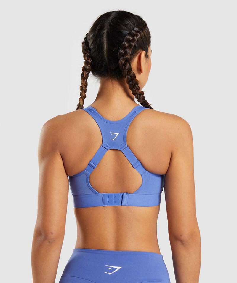 Gymshark Open Back Sportmelltartó Női Kék  Hungary |  OWERQ-8267