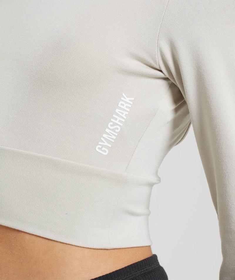 Gymshark Pause Open Back Long Sleeve Vágott Felsők Női Szürke  Hungary |  JDQEO-6297