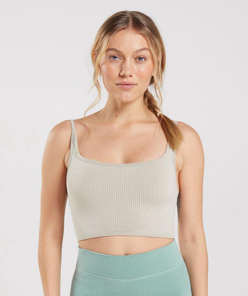 Gymshark Pause Seamless Bralette Sportmelltartó Női Szürke  Hungary |  WRSAY-8563