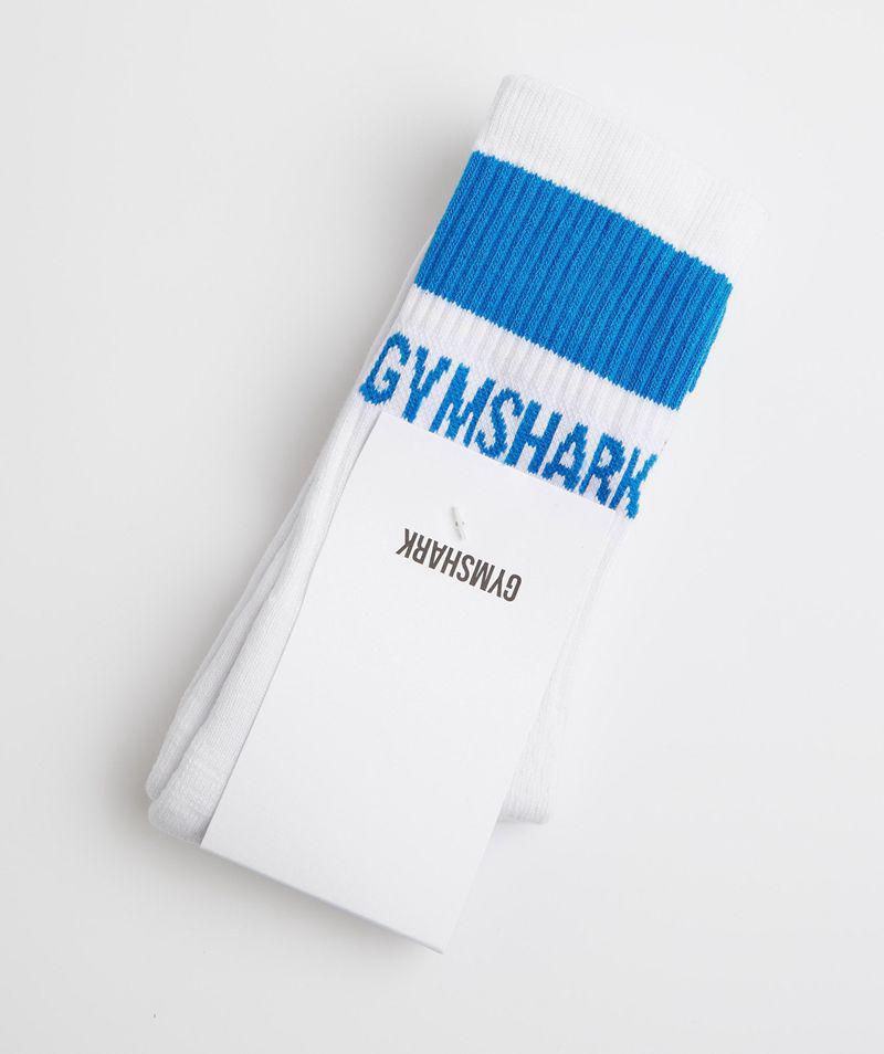 Gymshark Premium Jacquard Single Zokni Accessories Kék  Hungary |  BLWZK-5726