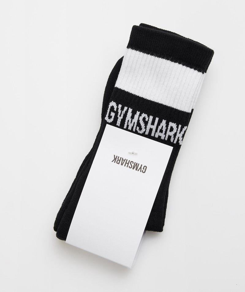 Gymshark Premium Jacquard Single Zokni Accessories Fekete  Hungary |  BWVEI-4056