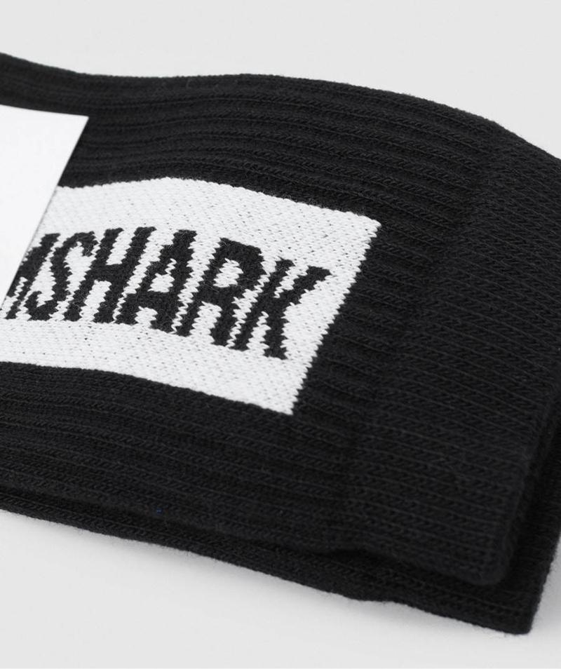 Gymshark Premium Logo Crew (1pk) Zokni Accessories Fekete  Hungary |  IOSHR-0965