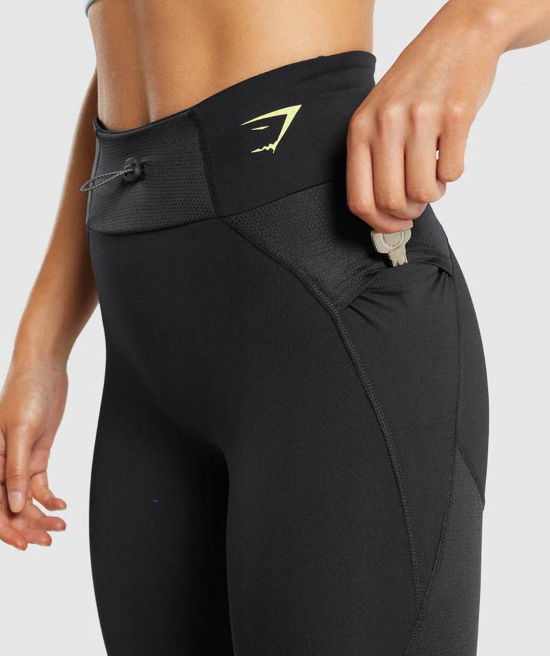 Gymshark Pulse Leggings Női Fekete  Hungary |  PFJEO-7091