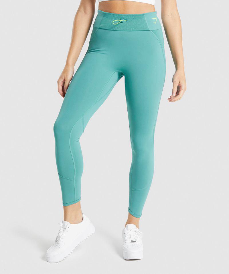 Gymshark Pulse Leggings Női Türkiz  Hungary |  STGXB-5716