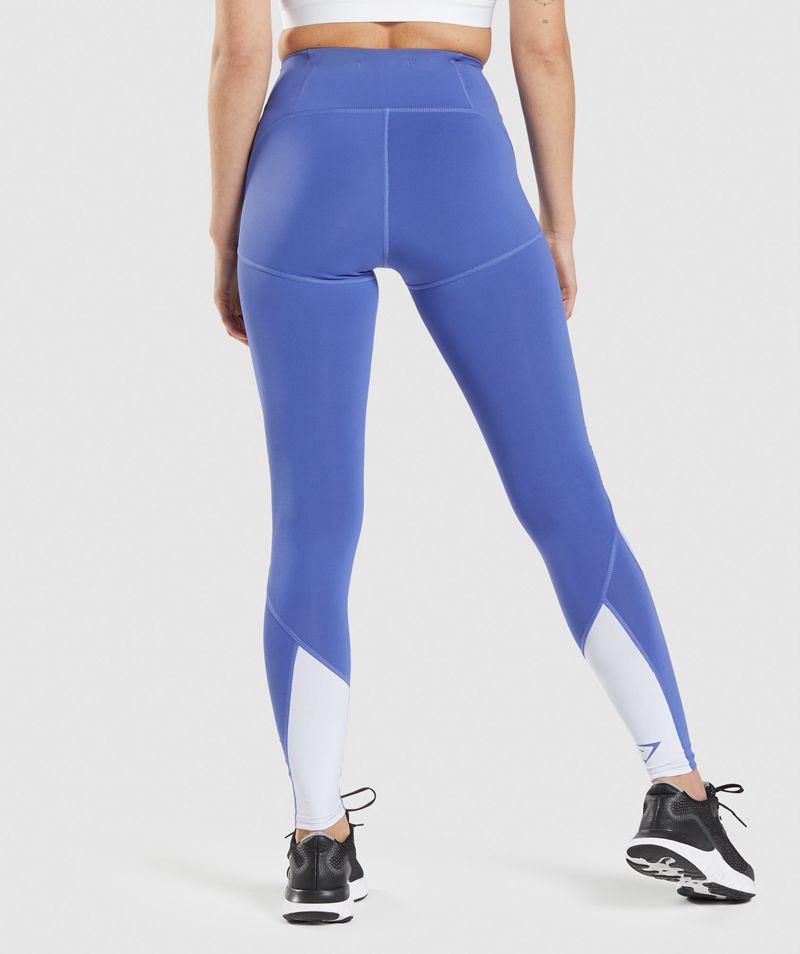 Gymshark Pulse Mesh Leggings Női Kék  Hungary |  DPTCN-0328