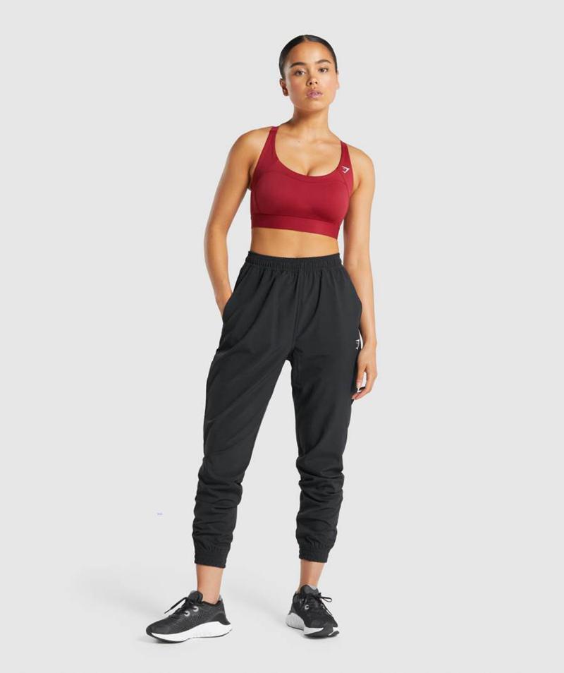 Gymshark Racer Back Sportmelltartó Női Bordó  Hungary |  JMRYX-9408