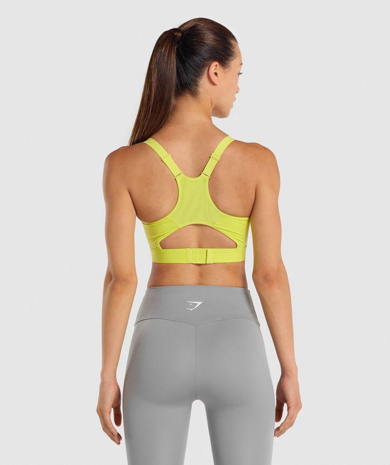 Gymshark Racer Back Sportmelltartó Női Sárga  Hungary |  RQHZW-6802