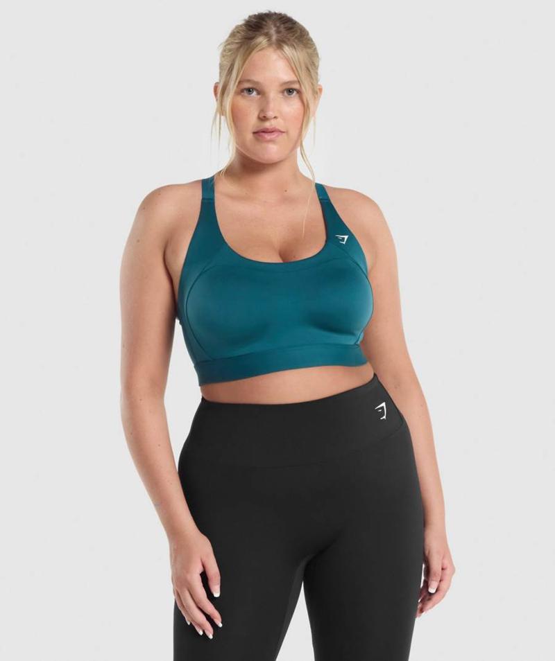 Gymshark Racer Back Sportmelltartó Női Türkiz  Hungary |  HIPBD-6078