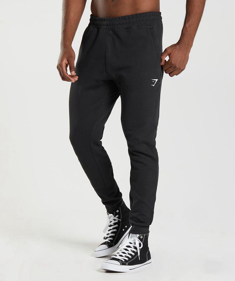 Gymshark React Jogger Nadrág Férfi Fekete  Hungary |  KDOXL-4038