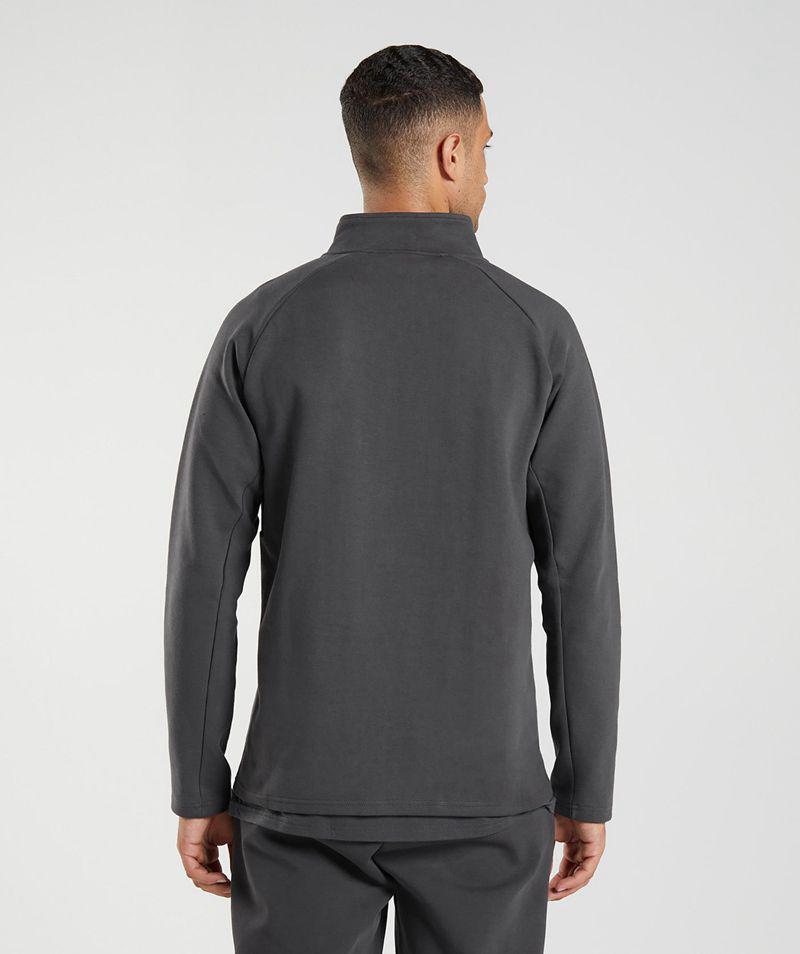 Gymshark Rest Day 1/4 Zip Kabát Férfi Szürke  Hungary |  EUSQC-0216