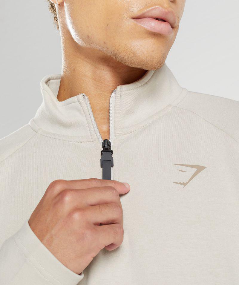 Gymshark Rest Day 1/4 Zip Kabát Férfi Szürke  Hungary |  KSUTZ-6970