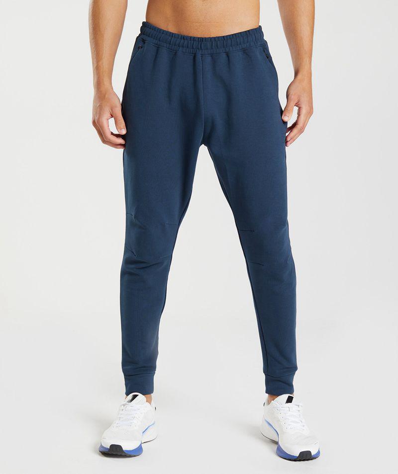 Gymshark Rest Day Knit Jogger Nadrág Férfi Sötétkék  Hungary |  ZAWHS-2901