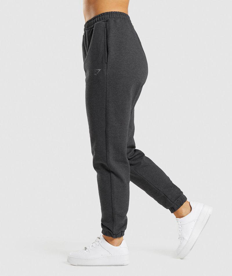 Gymshark Rest Day Sweats Jogger Nadrág Női Fekete  Hungary |  JRNXH-6934