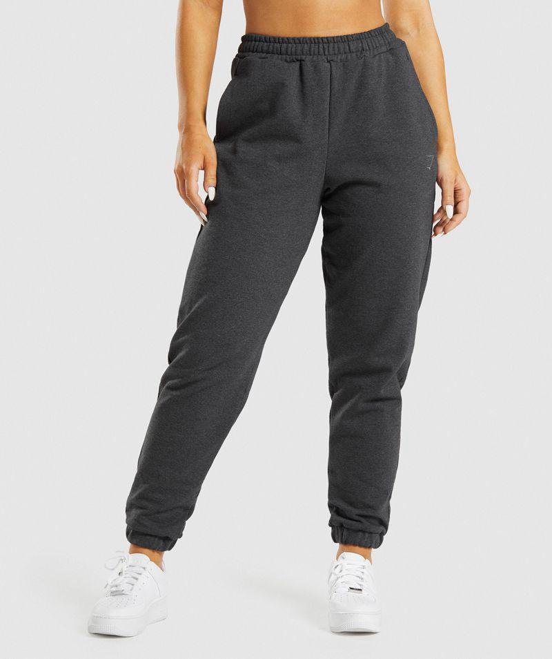 Gymshark Rest Day Sweats Jogger Nadrág Női Fekete  Hungary |  JRNXH-6934