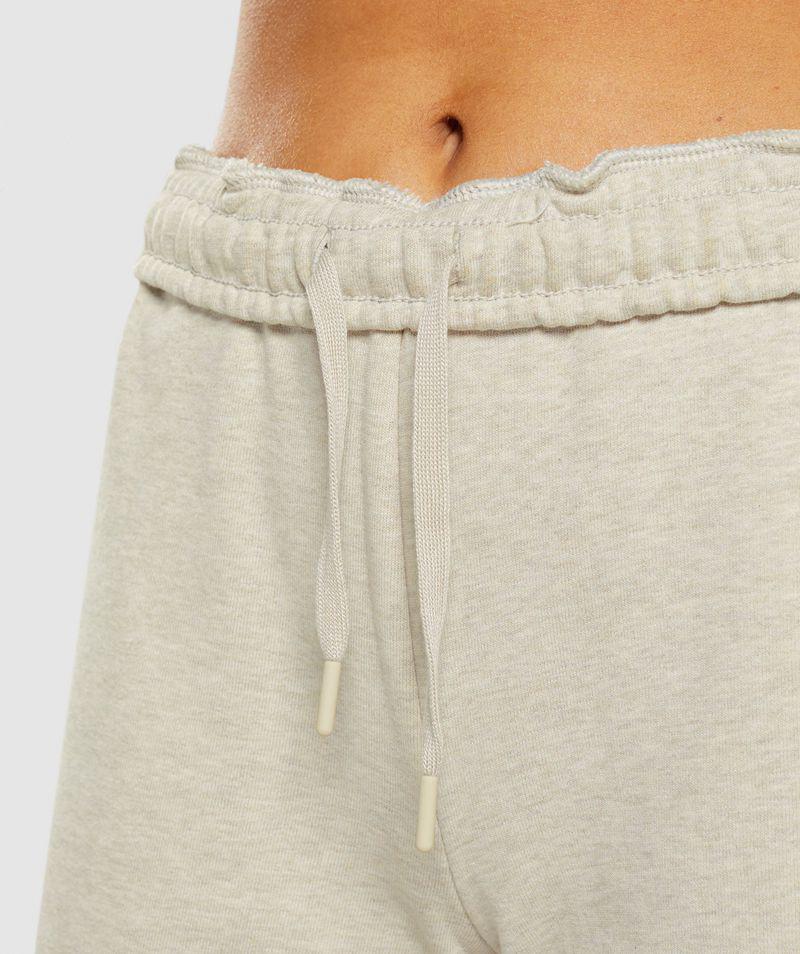 Gymshark Rest Day Sweats Rövidnadrág Női Bézs  Hungary |  BNPTU-8792