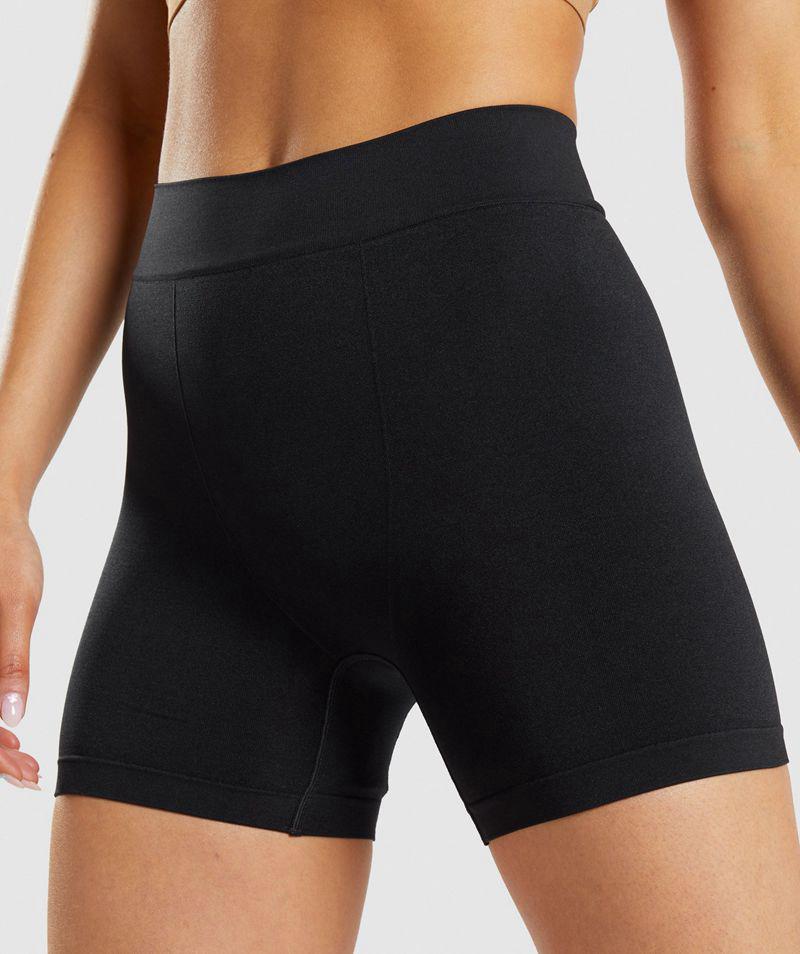 Gymshark Seamless Boxers Fehérnemű Női Fekete  Hungary |  XAUKT-1897