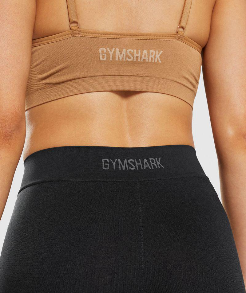 Gymshark Seamless Boxers Fehérnemű Női Fekete  Hungary |  XAUKT-1897