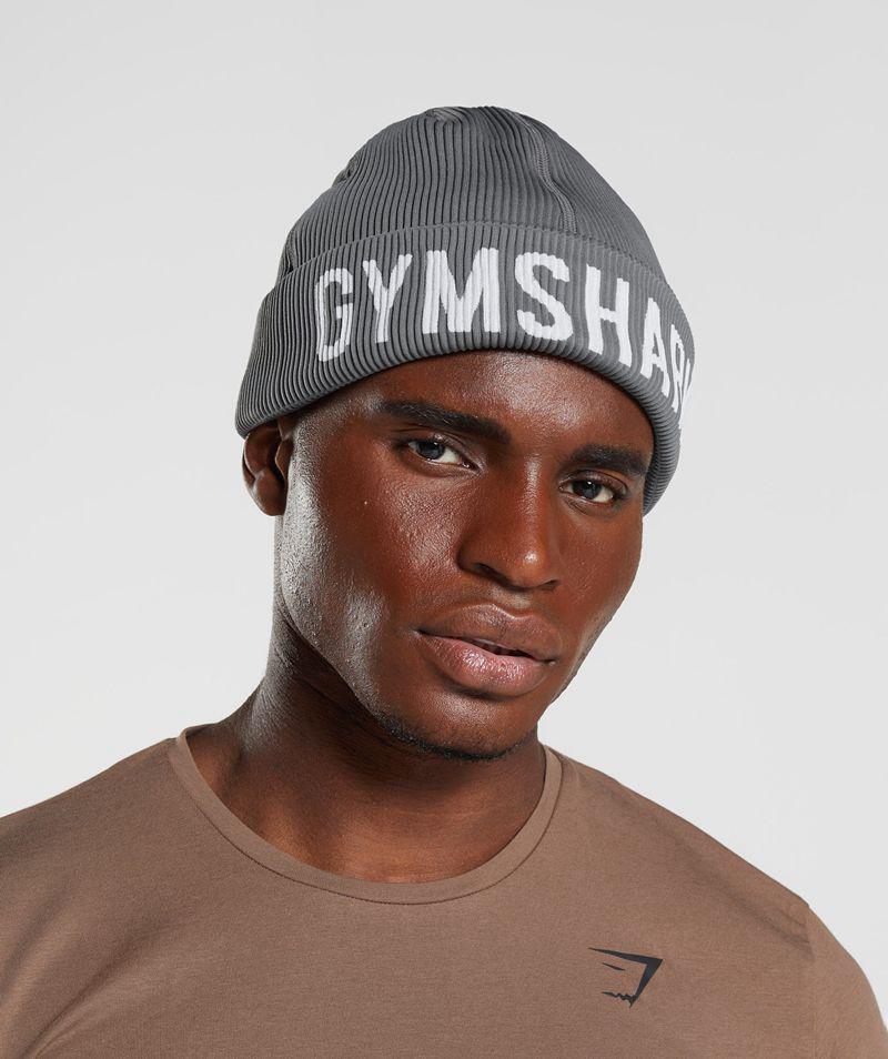 Gymshark Seamless Docker Téli Sapka Accessories Szürke  Hungary |  FIJDM-2538