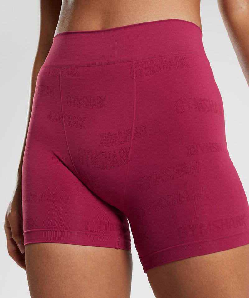 Gymshark Seamless Jacquard Boxers Fehérnemű Női Rózsaszín  Hungary |  DLKSJ-2436