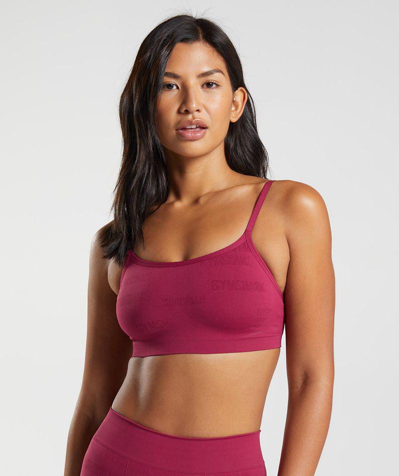 Gymshark Seamless Jacquard Bralette Sportmelltartó Női Rózsaszín  Hungary |  CADHT-7145