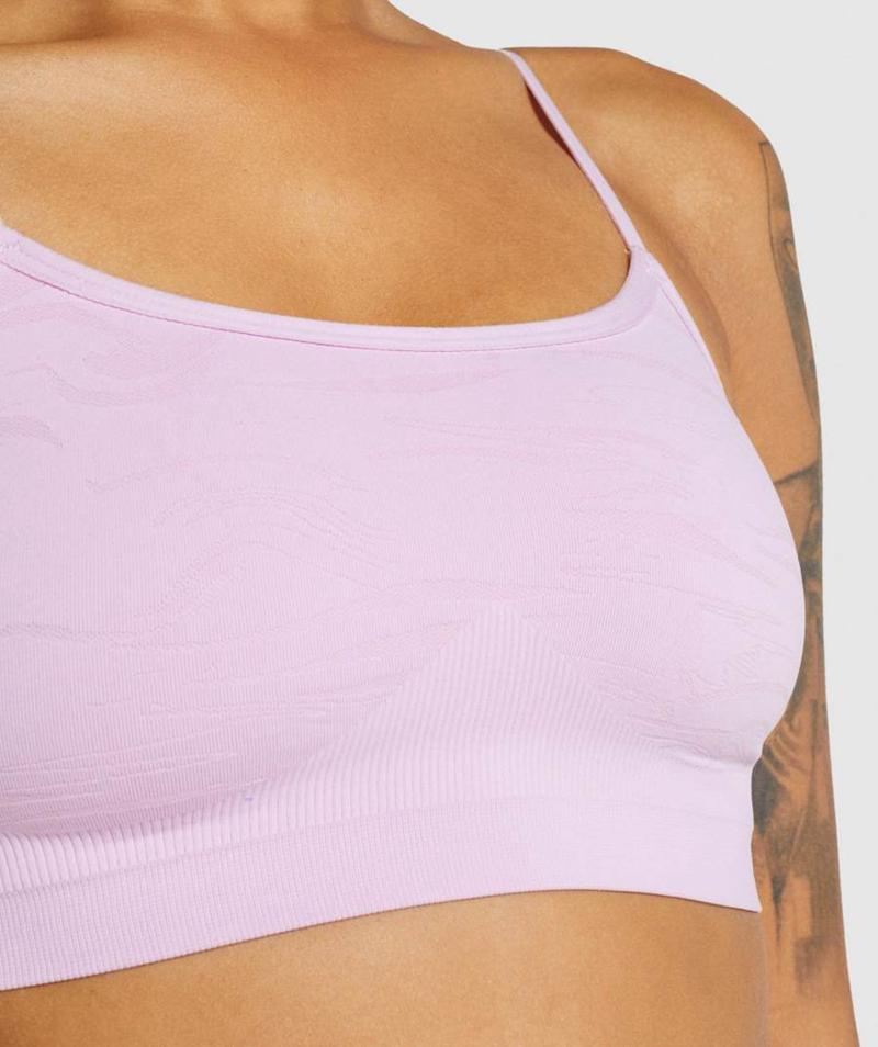 Gymshark Seamless Scoop Neck Bralette Fehérnemű Női Világos Rózsaszín  Hungary |  CPBGY-8052