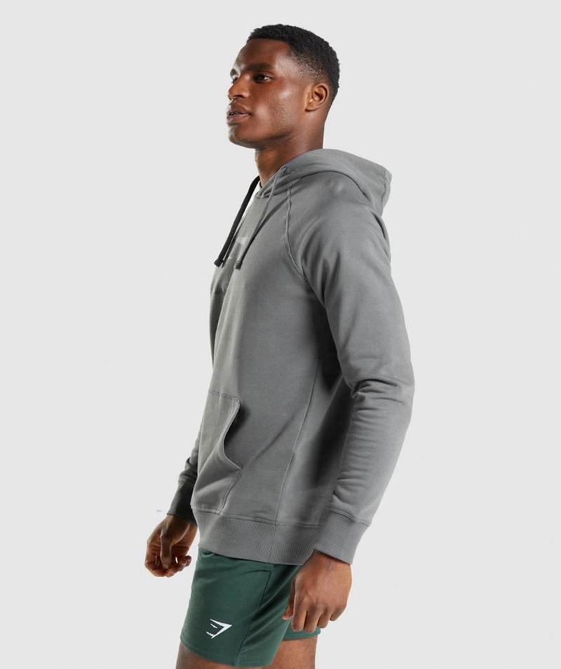 Gymshark Sharkhead Infill Kapucnis Pulóver Férfi Mélyszürke  Hungary |  NWGOM-8634