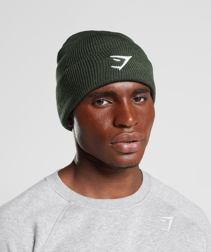 Gymshark Sharkhead Téli Sapka Accessories Olivazöld  Hungary |  UOFXG-1468