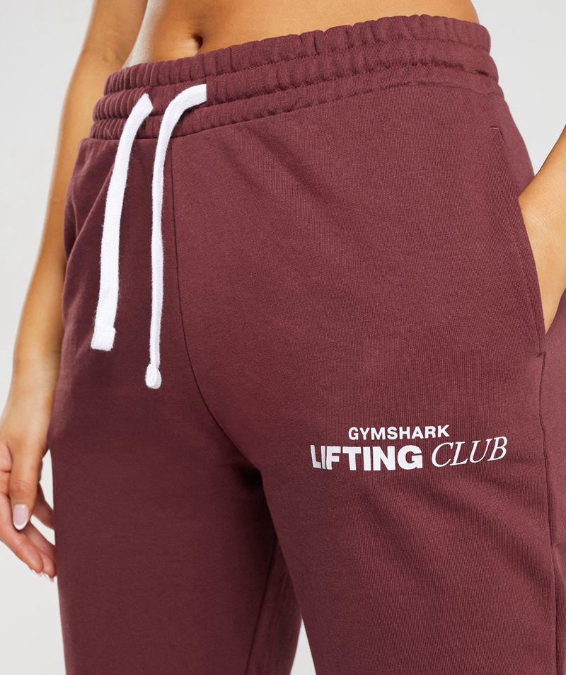 Gymshark Social Club Jogger Nadrág Női Bordó  Hungary |  XWNSP-0538