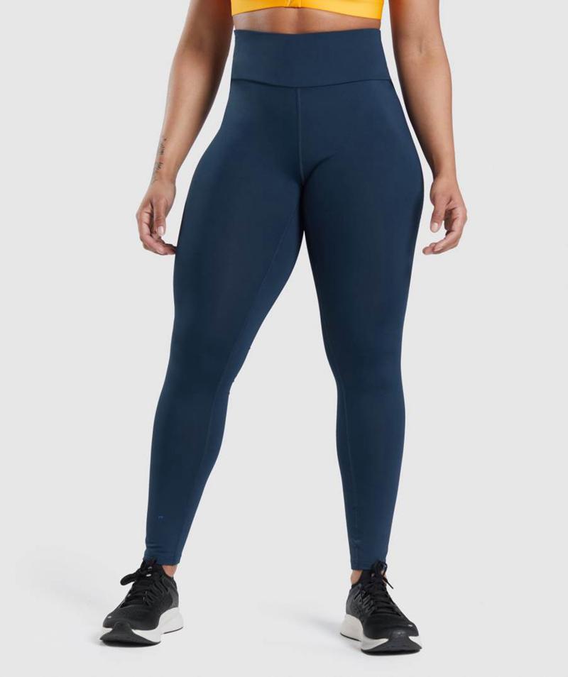 Gymshark Speed Leggings Női Sötétkék  Hungary |  UQYZS-0897