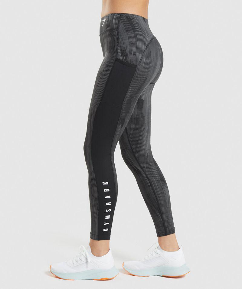 Gymshark Sport Leggings Női Fekete  Hungary |  CATEG-2831