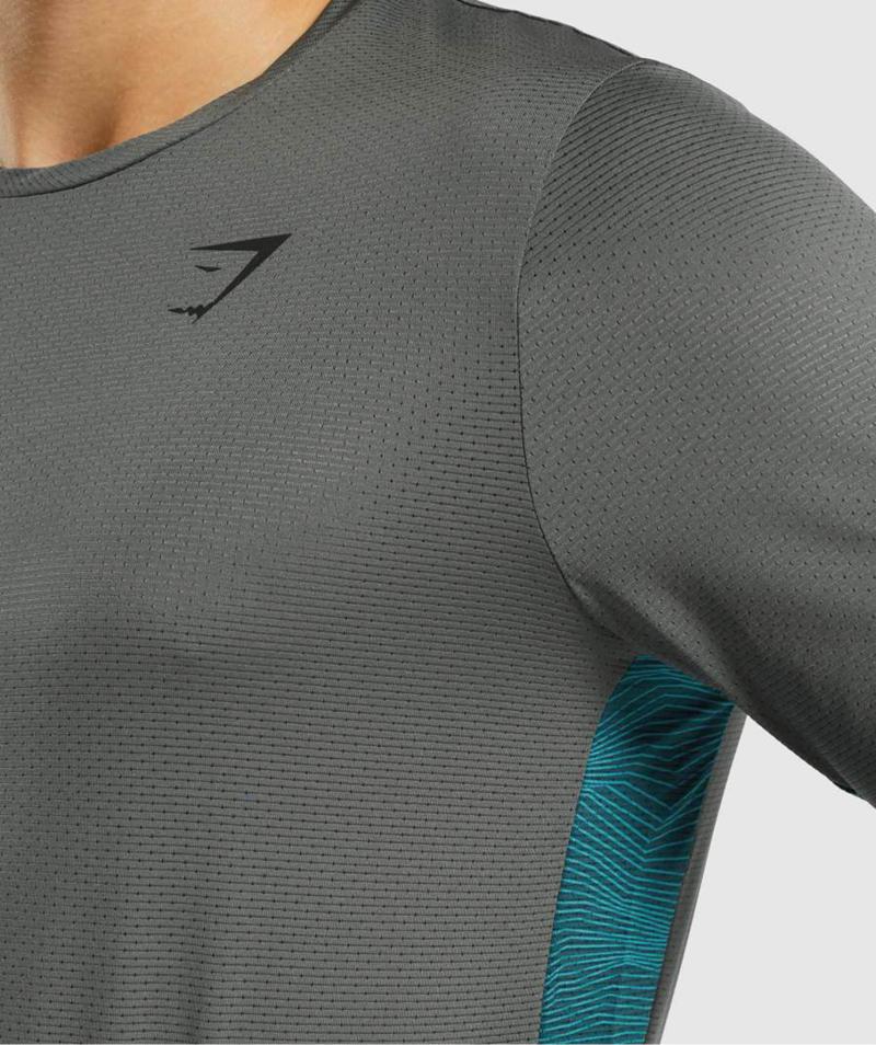 Gymshark Sport Long Sleeve Pulóverek Férfi Mélyszürke  Hungary |  WYBHP-1528