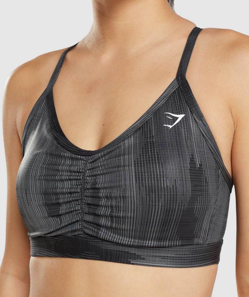 Gymshark Sport Sportmelltartó Női Fekete  Hungary |  ILNCG-5067