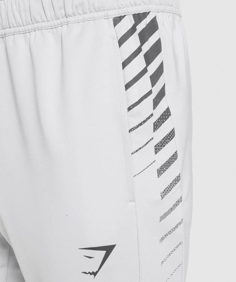 Gymshark Sport Stripe Jogger Nadrág Férfi Világos Szürke  Hungary |  OWCSQ-7435