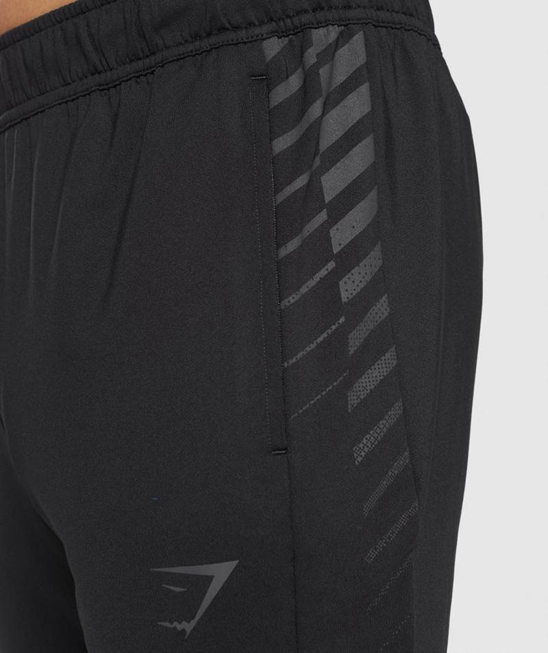 Gymshark Sport Stripe Jogger Nadrág Férfi Fekete  Hungary |  VFYOG-1870