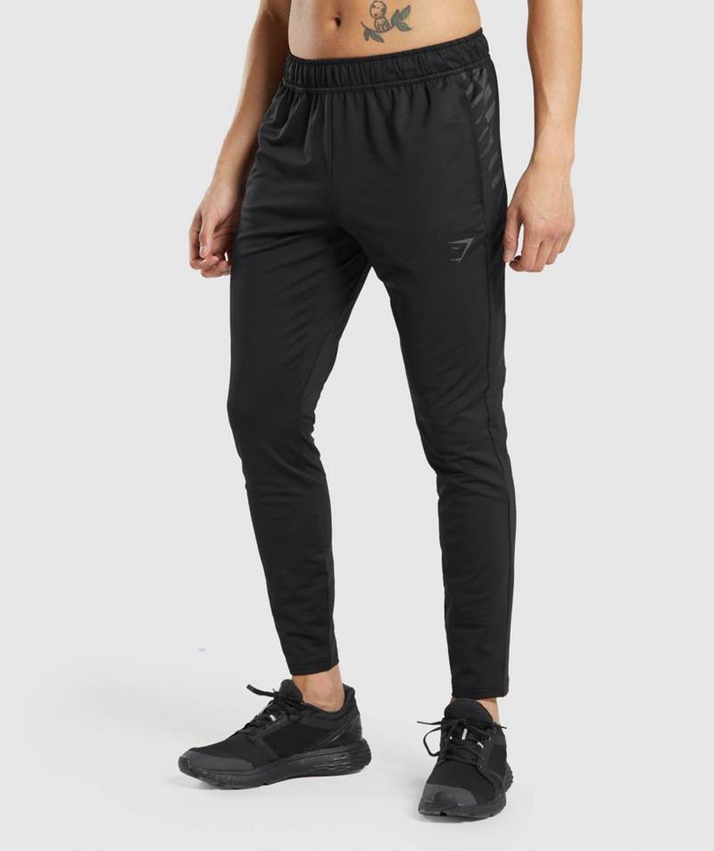 Gymshark Sport Stripe Jogger Nadrág Férfi Fekete  Hungary |  VFYOG-1870