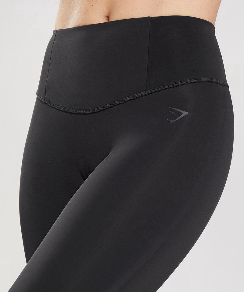 Gymshark Studio 7/8 Leggings Női Fekete  Hungary |  SCUTR-9235