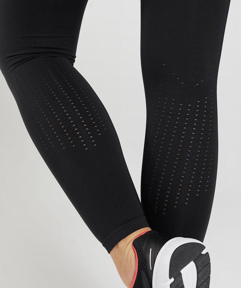 Gymshark Sweat Seamless Sculpt Leggings Női Fekete  Hungary |  HMSVA-7209