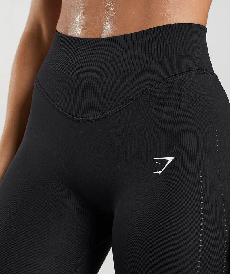 Gymshark Sweat Seamless Sculpt Leggings Női Fekete  Hungary |  HMSVA-7209