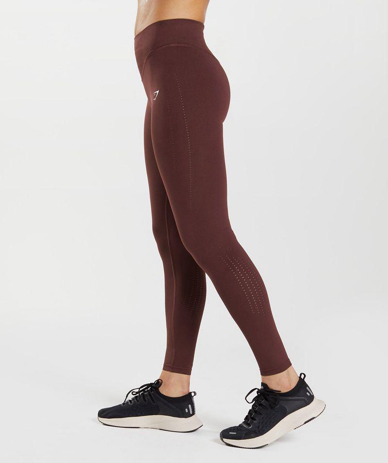 Gymshark Sweat Seamless Sculpt Leggings Női Bordó  Hungary |  IMWKR-3125