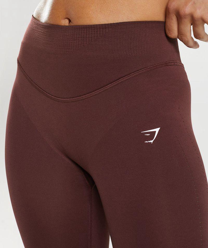 Gymshark Sweat Seamless Sculpt Leggings Női Bordó  Hungary |  IMWKR-3125